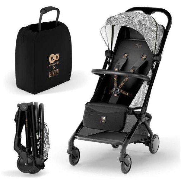KINDERKRAFT KOLICA PILOT 2 BIZUU LUNAR BLACK