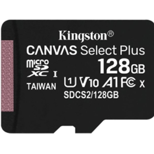 KINGSTON 128GB CANVAS PLUS V10 SDCS2/128GBSP Bez adaptera