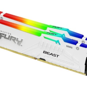 KINGSTON 32GB 2x16GB kit DDR5 6000MT/s CL36 FURY Beast White RGB EXPO KF560C36BWE2AK2-32