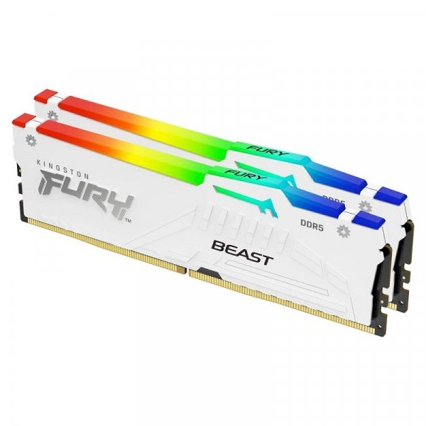 KINGSTON DIMM DDR5 32GB 2x16kit 5.600MHz FURY Beast White RGB EXPO KF556C36BWEAK2-32