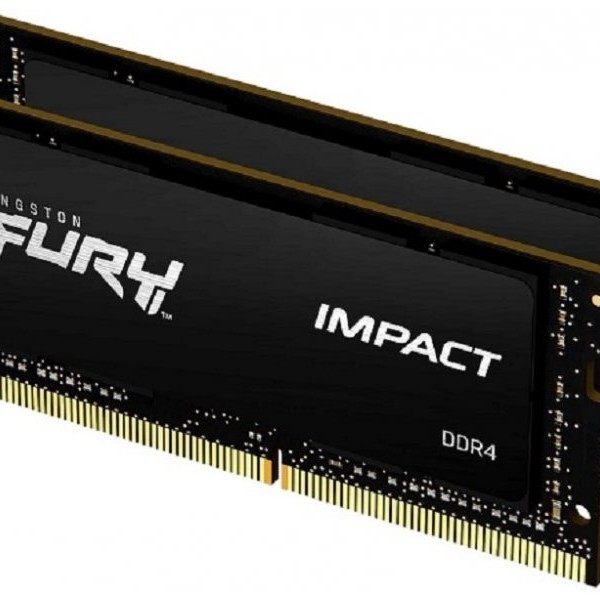 KINGSTON SODIMM DDR4 16GB (2x8GB kit) 3200MHz FURY Impact Black (KF432S20IBK2/16)