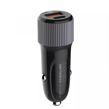 LDNIO C510Q 36W dual auto punjač sa USB C na USB C kablom