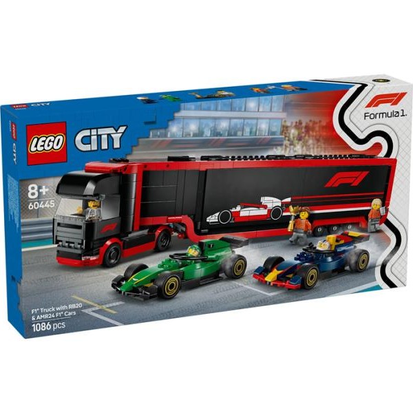 LEGO 60445 F1® kamion sa RB20 i AMR24 F1® formulama