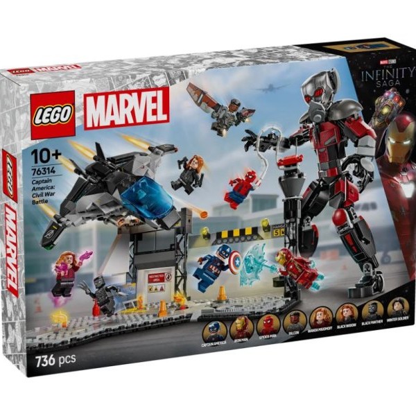 LEGO 76314 Kapetan Amerika: Građanski rat – akciona bitka