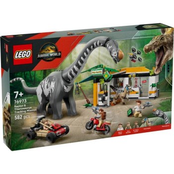 LEGO 76973 Misija praćenja raptora i titanosaurusa