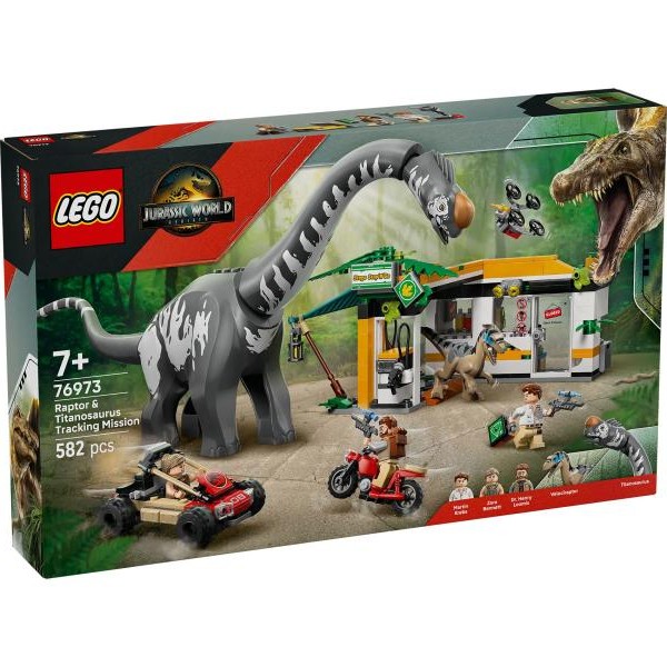 LEGO 76973 Misija praćenja raptora i titanosaurusa