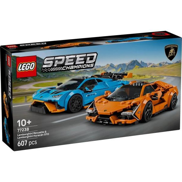 LEGO 77238 Lamborghini Revuelto i Huracán STO