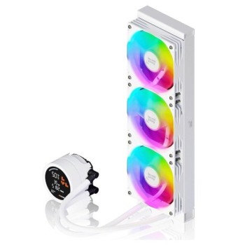 LevelPlay Combat Liquid 360 HUD AIO belo vodeno hladnjenje sa ekranom KRW-H13NN-20APN-GW1