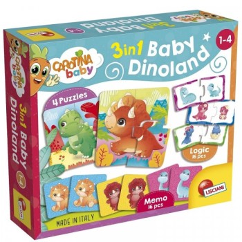 LISCIANI Carotina Edukativna Slagalica Baby DINO 3D