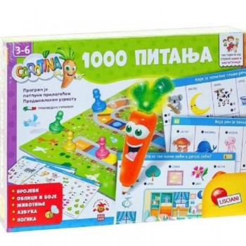 LISCIANI Carotina SR Edukativna igra 1000 Pitanja Lisciani RS67411