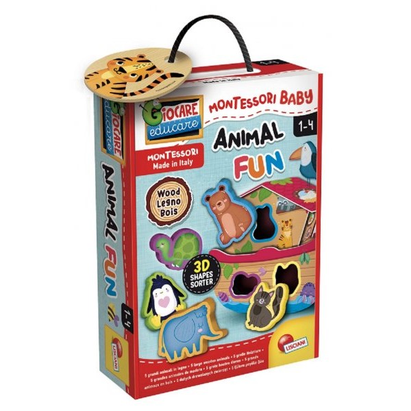 LISCIANI Montesori Edukativna kutija Animal Fun 9689