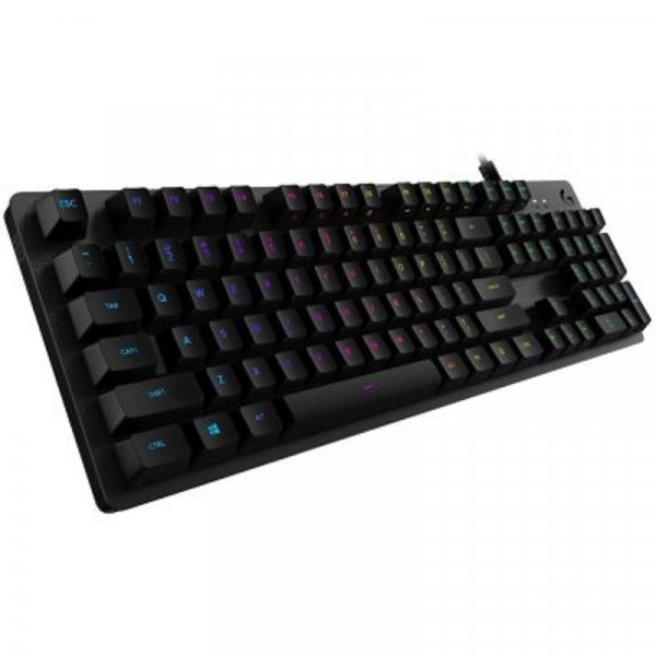 LOGITECH G512 Carbon RGB Mechanical Gaming Keyboard, GX Blue - Carbon US