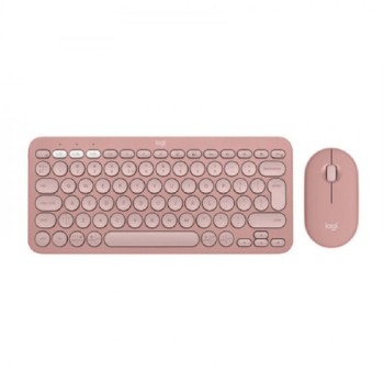 LOGITECH Pebble2 Wireless Combo US tastatura i miš roze