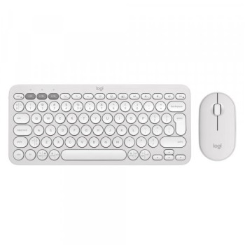 LOGITECH Pebble2 Wireless Combo US tastatura + miš bela