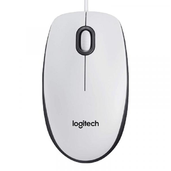 LOGITECH Žični miš M100 (Beli)