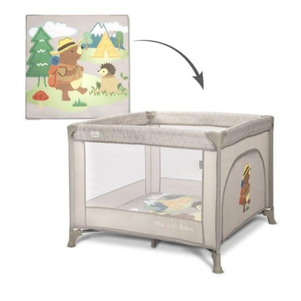 LORELLI BERTONI Ogradica za bebe Play&Relax Beige Camping