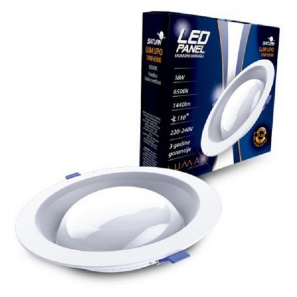 LUMAX LED panel SATURN LUMUPO-18W 6500K ugradni-okrugli 1440lm