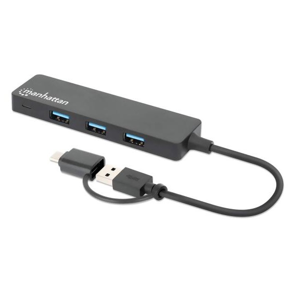 MANHATTAN 180863 2u1 4port USB HUB