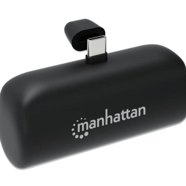 MANHATTAN Powerbank Manhattan 1026336 5000mAh 10W/Black/USB-C