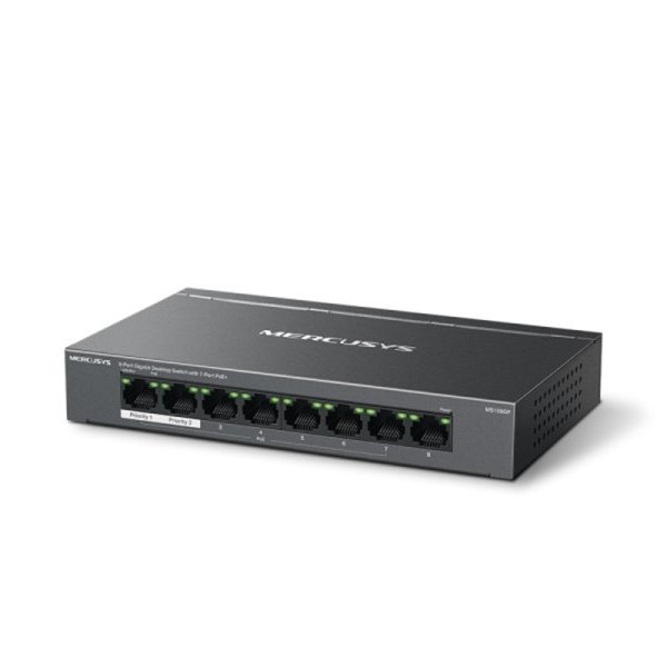 MERCUSYS LAN Switch Mercusys MS108GP 8-port 10/100/1000 / 7PoE