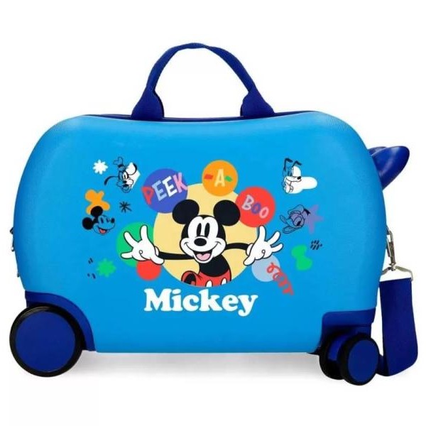 MICKEY Dečji kofer za put i vožnju Disney Peek-a-boo blue 42210 plavi
