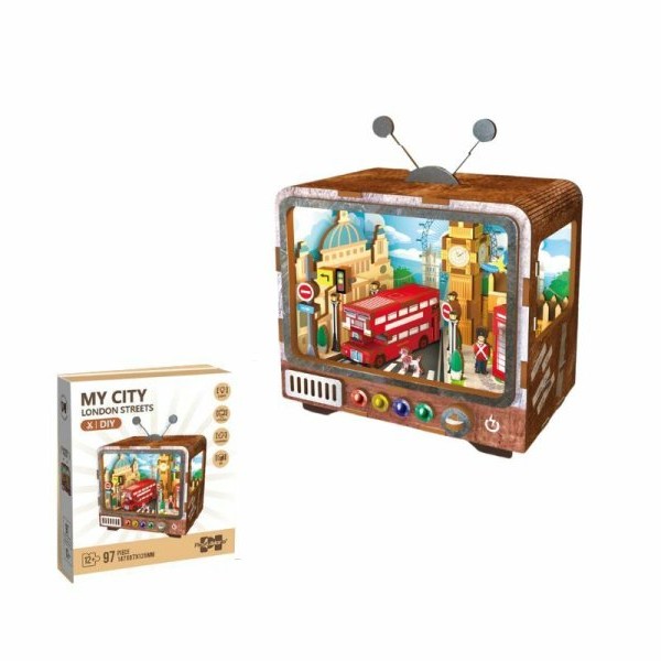 Milla Toys Drvene 3D puzzle Televizor London Streets 91/71769
