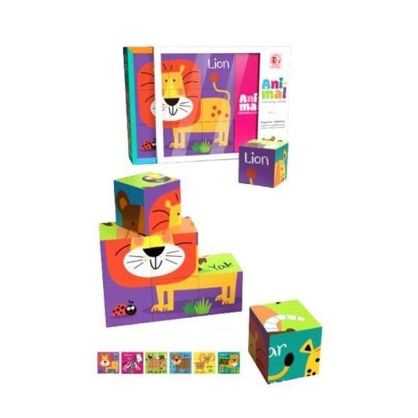 Milla Toys Puzzle kocke 6u1 Životinje 91/70738