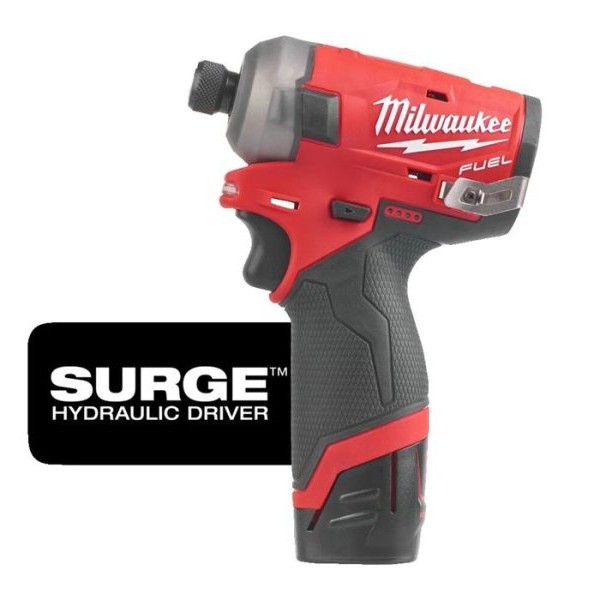 MILWAUKEE Akumulatorski udarni odvijač hidraulični 1/4” 12V 2Ah – M12FQID-202X