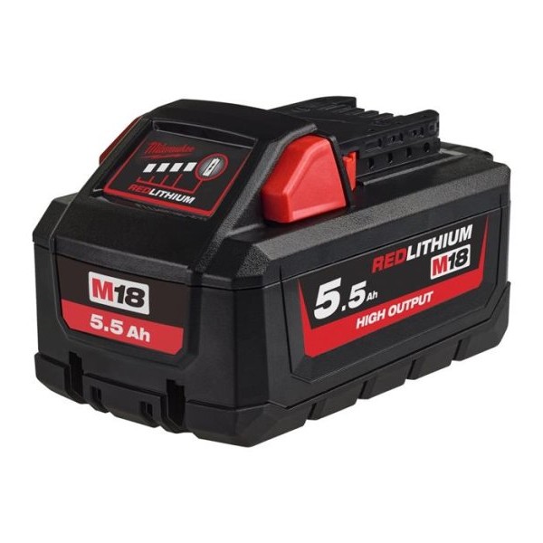 MILWAUKEE Baterija Li-ion 18V / 5.5Ah HIGH OUTPUT – M18HB5.5