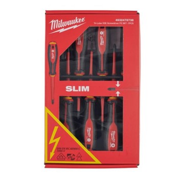 MILWAUKEE Tri-Lobe odvijači 1000V VDE Slim set 7/1 (74697)
