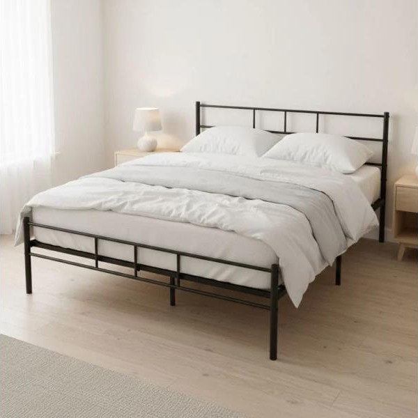 ModernHome Krevet sa metalnim ramom 140x200 cm sa podnicom Black Frame (DNYSF165A)