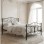 ModernHome Krevet sa metalnim ramom 160x200 cm sa podnicom Black Frame with Crystal (DNYSF333B)