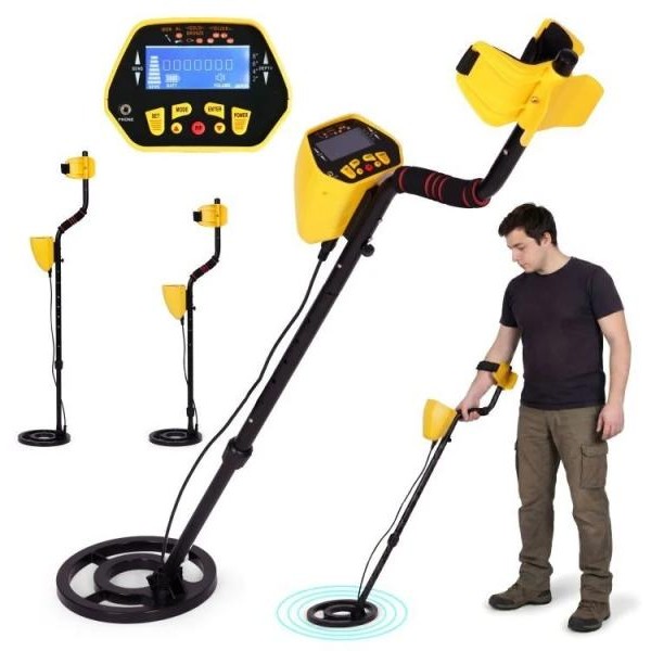 ModernHome Metal detektor 1028 sa 3 moda za zlato, srebro i novčiće, Pinpoint, LCD Display