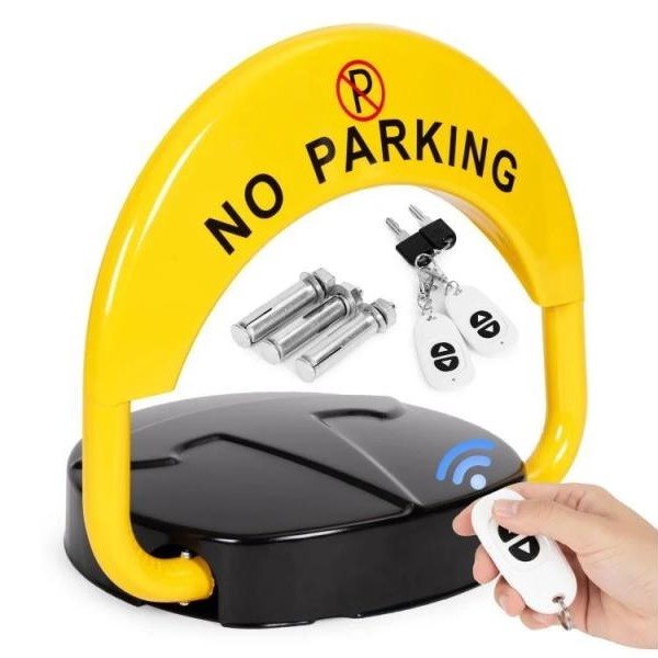 ModernHome Parking barijera sklopiva 40 cm zaobljena sa ključem, daljinskom kontrolom i alarmom (DNPL-002)