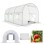 ModernHome Plastenik tunnel, 3x2x2 m, multi-season, metalni ram, bela folija, 2 ulaza