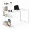 ModernHome Radni sto 120x60 cm sa policama White
