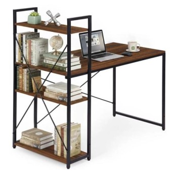 ModernHome Radni sto sa policama Dark (TH-SD-15)