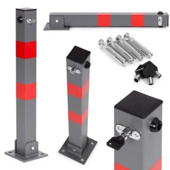 ModernHome Sklopiva Parking barijera STUB sivi 60 cm