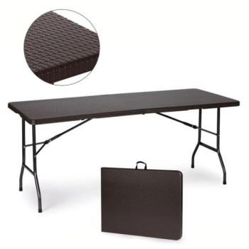 ModernHome Sklopivi sto za proslave 180 cm Rattan Style