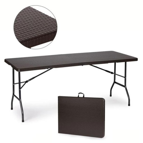 ModernHome Sklopivi sto za proslave 180 cm Rattan Style