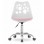 ModernHome Stolica Print White Pink