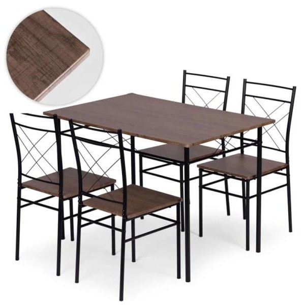 ModernHome Trpezarijski Set Sto + 4 Stolice VERONA