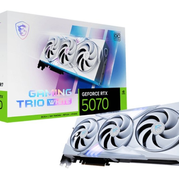 MSI NVidia GeForce RTX 5070 12G GAMING TRIO OC WHITE GDDR7 192bit