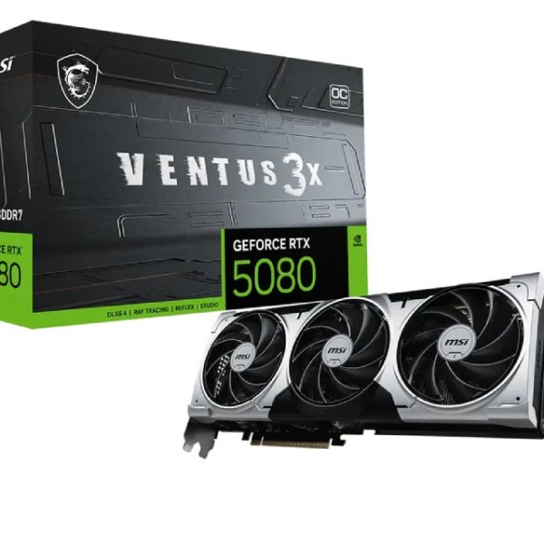 MSI GeForce RTX 5080 16G VENTUS 3X OC PLUS grafička karta