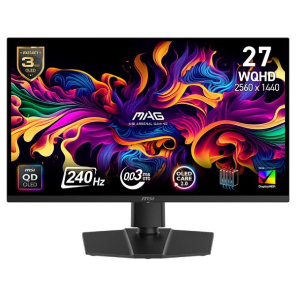 MSI MAG 271QP X24 WQHD OLED 240Hz Gaming Monitor Adaptive Sync