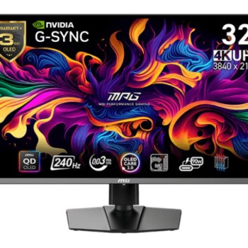 MSI MPG 321CURX QD-OLED 4K UHD QD-OLED 240Hz G-Sync Curved