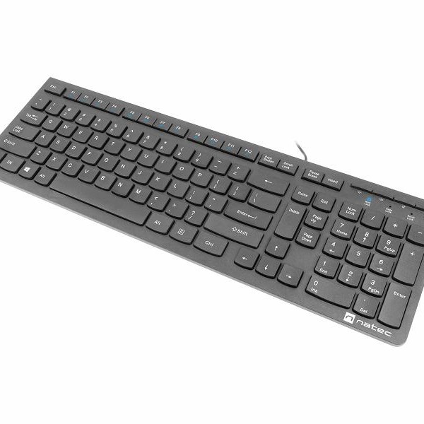 NATEC DISCUS 2, Slim tastatura, US raspored, USB, crna (NKL-1829)