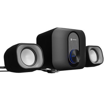NATEC PUG, Stereo 2.1 zvučnici, 11W RMS, USB napajanje, crni (NGL-2111)