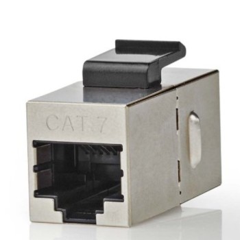 NEDIS CCGB89015ME CAT6a / CAT7, Shielded, RJ45 Female, Straight, Metal 1KOM