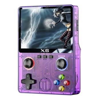 NIKEDA Gaming Console - X6 Handheld Console (Purple)